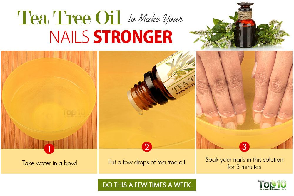 Tea tree oil for yellow nails