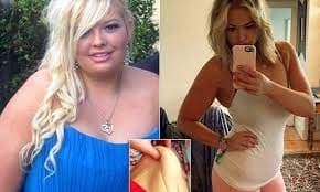 Chloe Agnew before and after weight loss