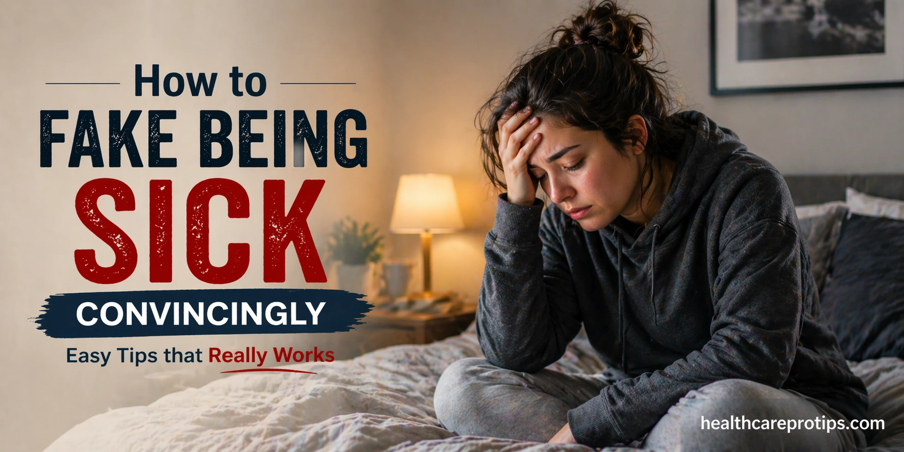 How to Fake Being Sick Convincingly Without Getting Caught