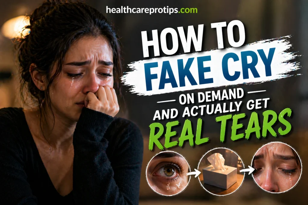 How to Fake Cry on Demand and Actually Get Real Tears