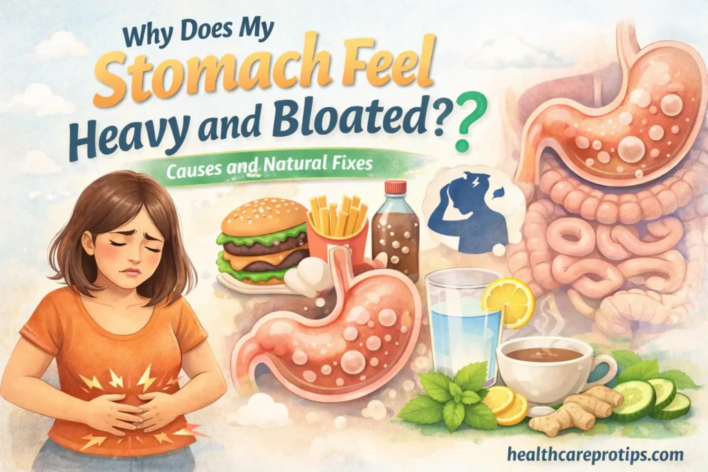 Why Does My Stomach Feel Heavy and Bloated Causes and Natural Fixes